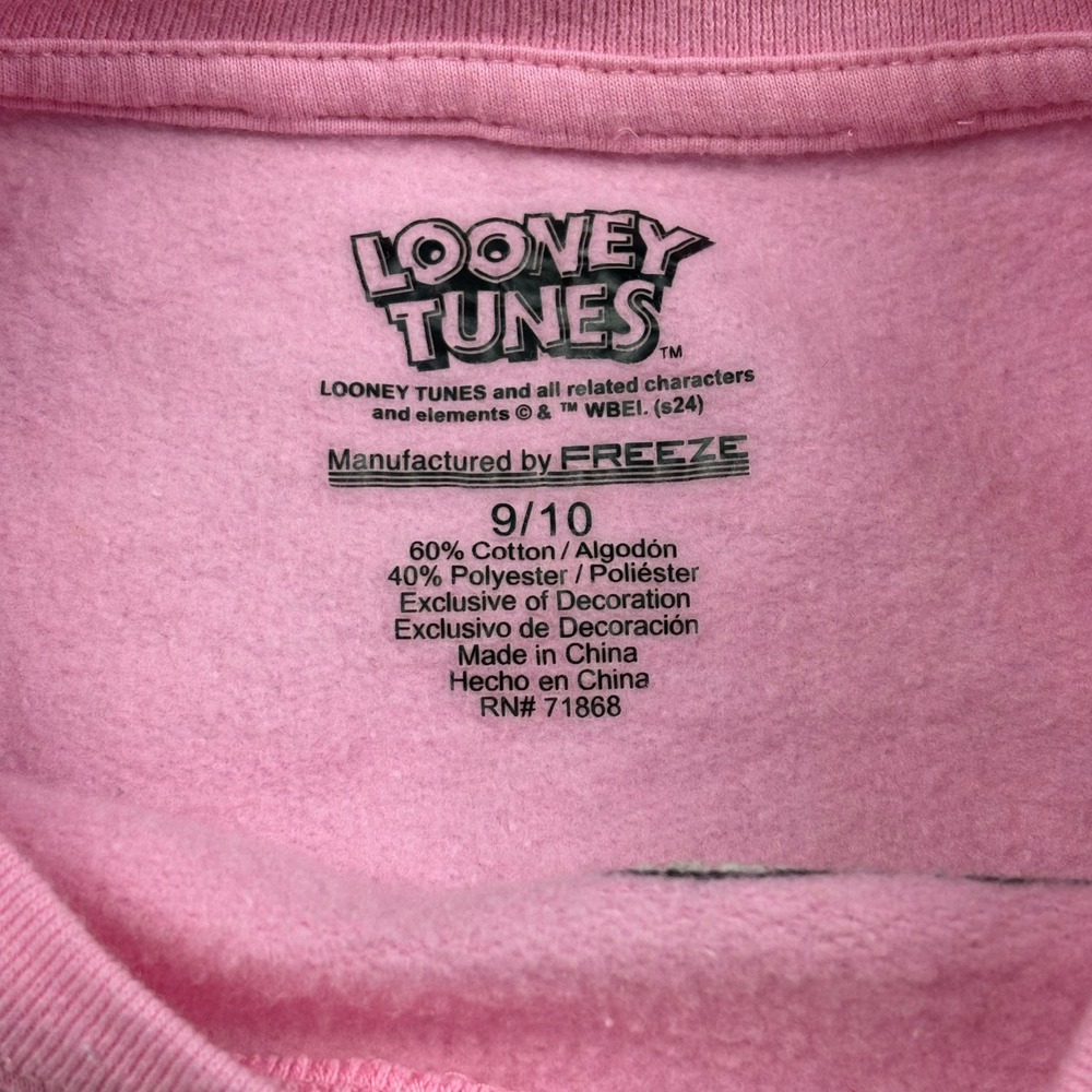 Looney Tunes Lola Bunny Pink Jogger Set Girls 9/10 Warner Bros. Toon Squad Girly - Picture 4 of 16
